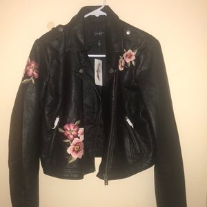Jessica Simpson Black Flower jacket
